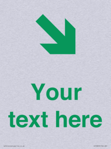 Custom Safe Condition inverse: Green Down right arrow